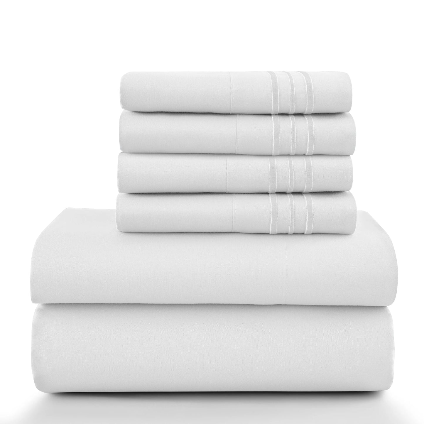 6 Piece Ultra-Soft Microfiber Bed Sheets