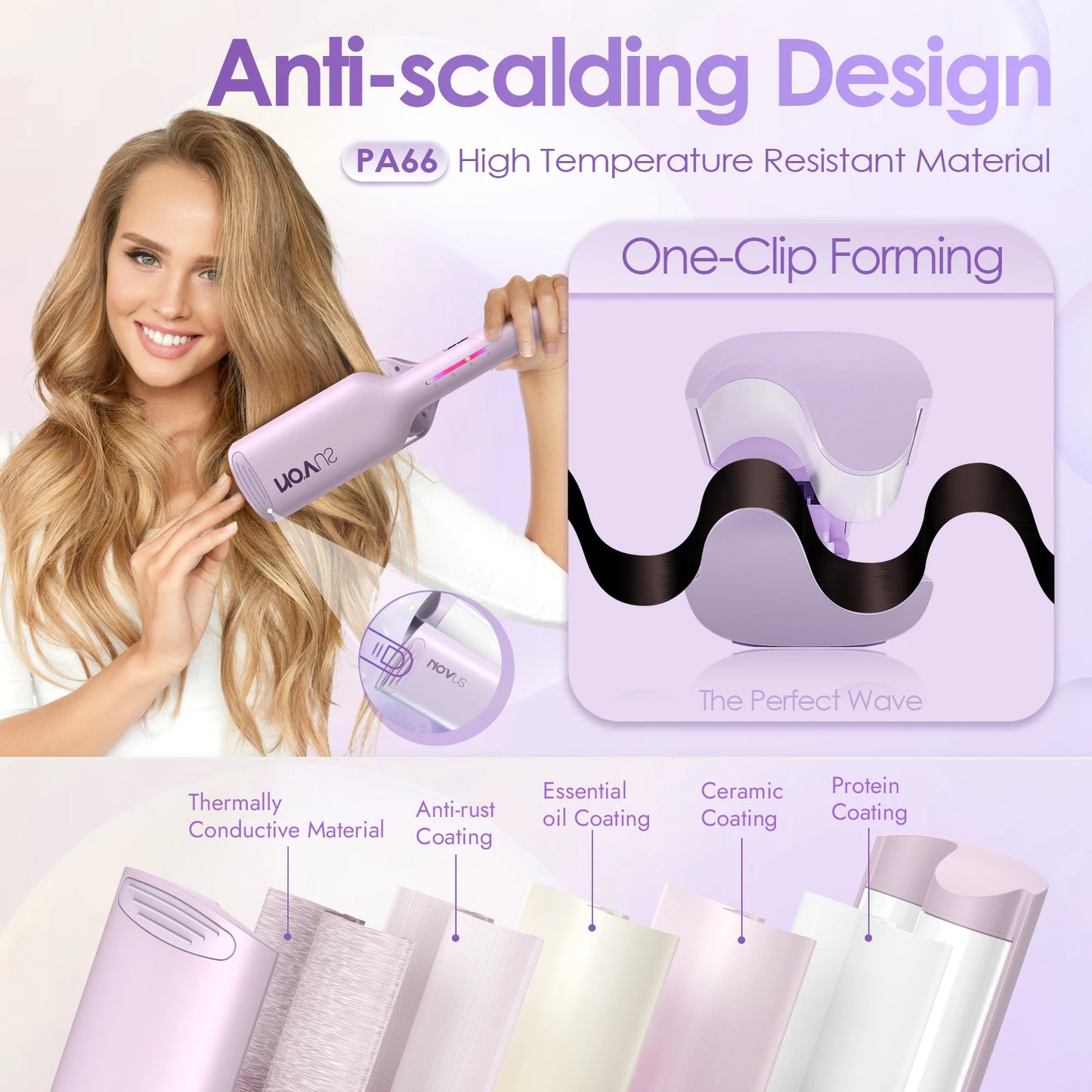 Curling Iron Hair Crimper Waver