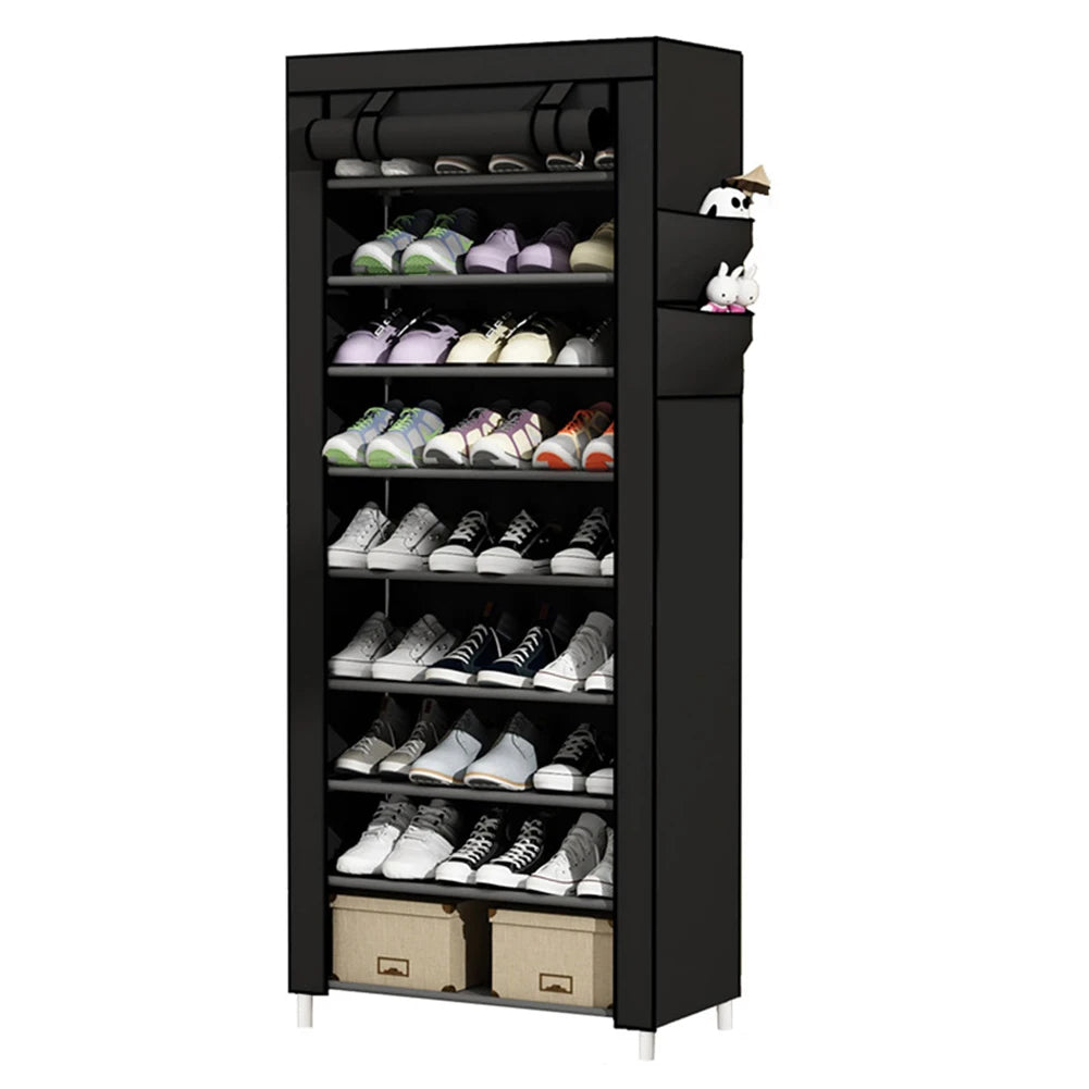10 Layers Shoes Cabinet with Cover