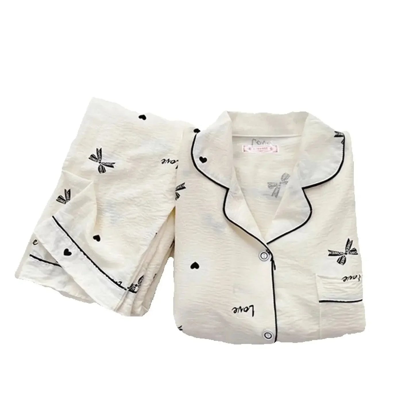 Women's Cotton Pajama 2 Piece Cute Sets