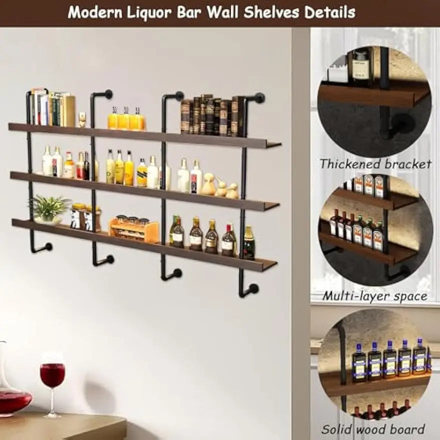 Wine Rack With LED Lights