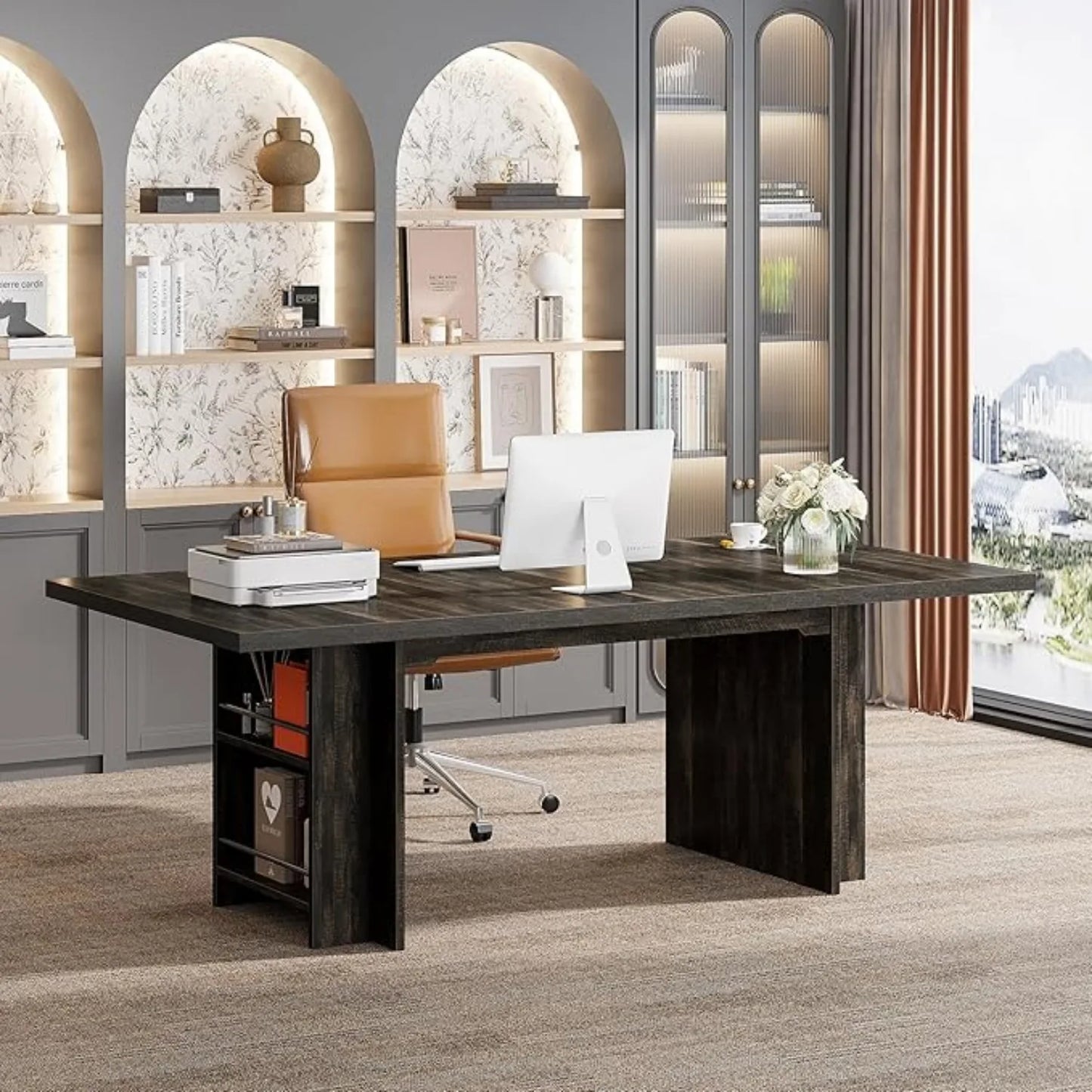 Modern Desk With Storage