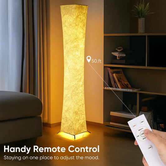 Soft Light Floor Lamp, 52" Simple Design Slim Warm Light