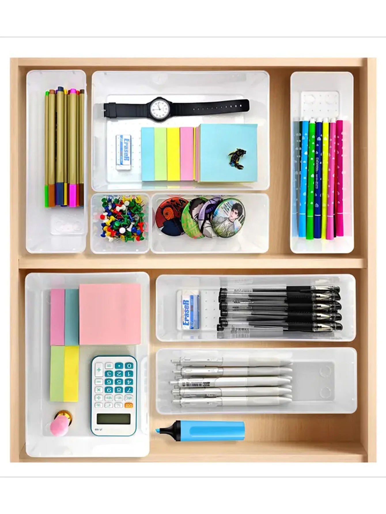 44 pcs Drawer Storage Box Set,