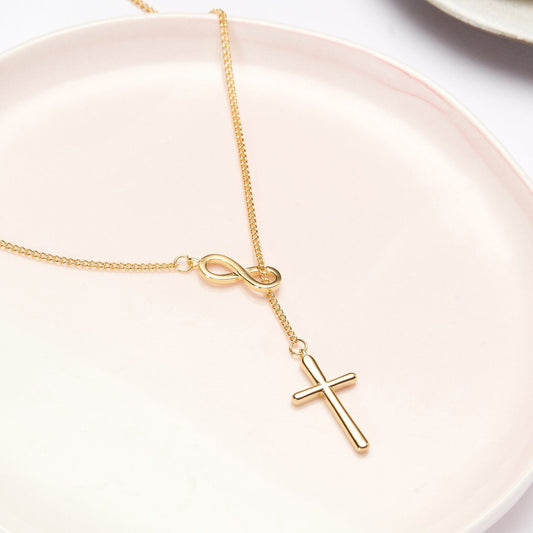 Recovery Infinity Cross Necklace