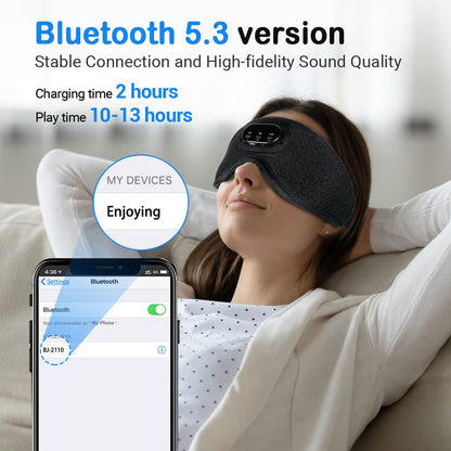 3D Eye Socket Full Blackout Smart Sleep Mask