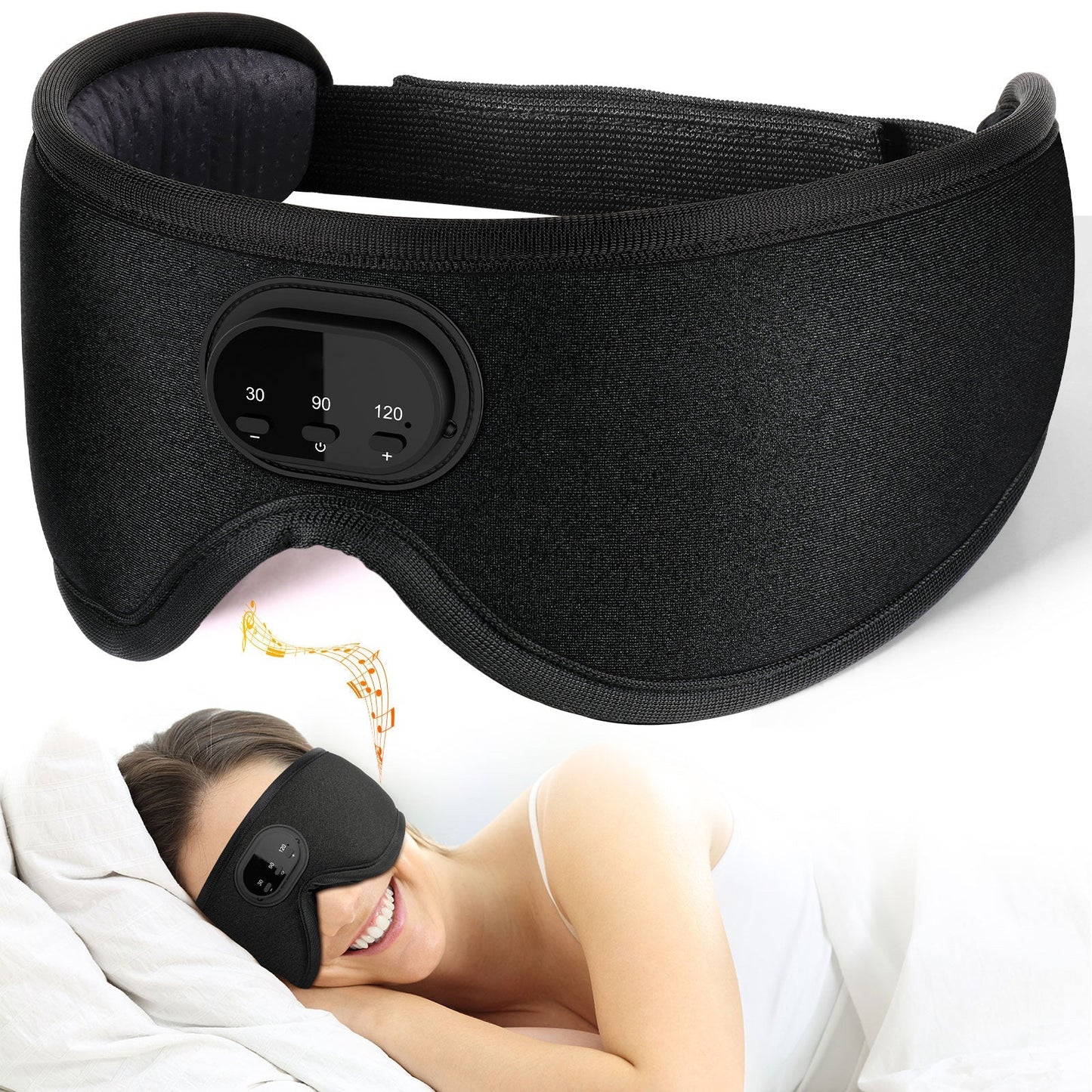 3D Eye Socket Full Blackout Smart Sleep Mask