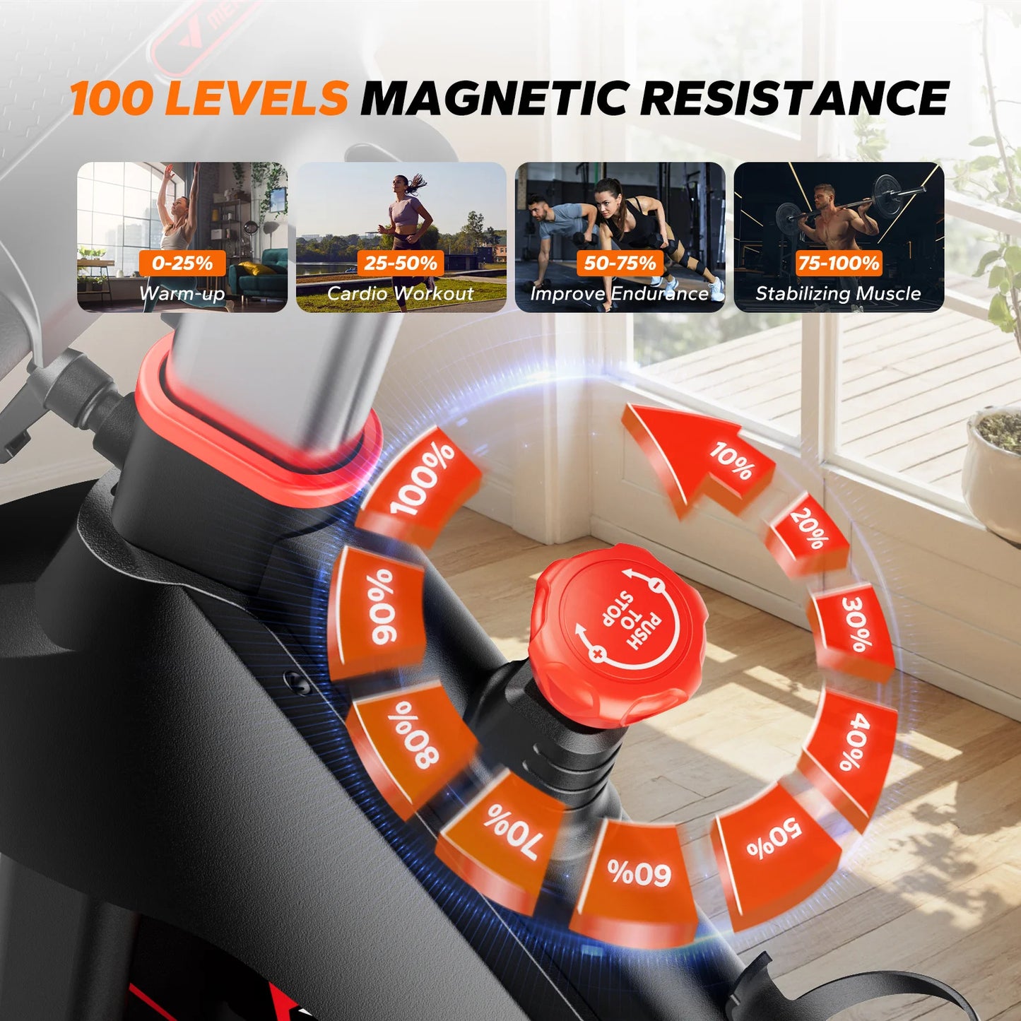Exercise Indoor Cycling Magnetic Resistance