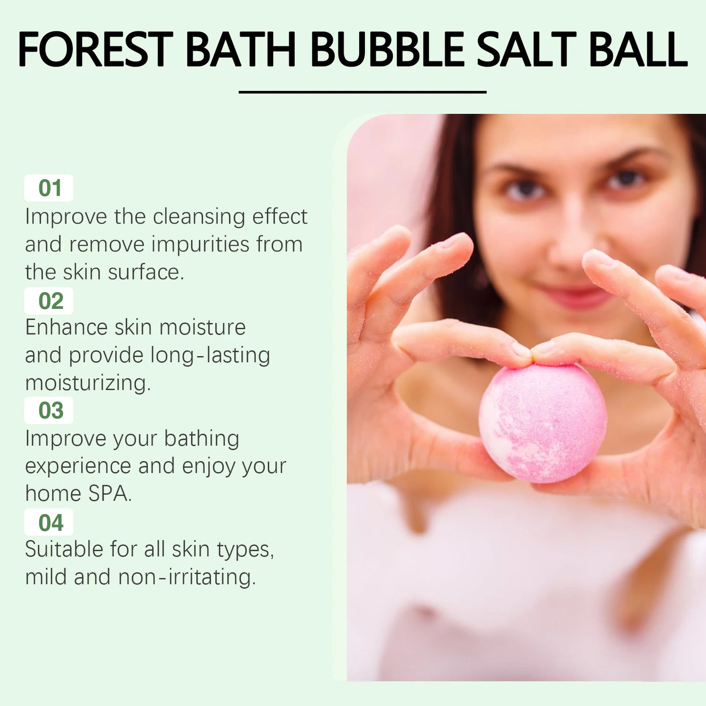 Aromatherapy Bath Bomb Ball Floral Scent Skin