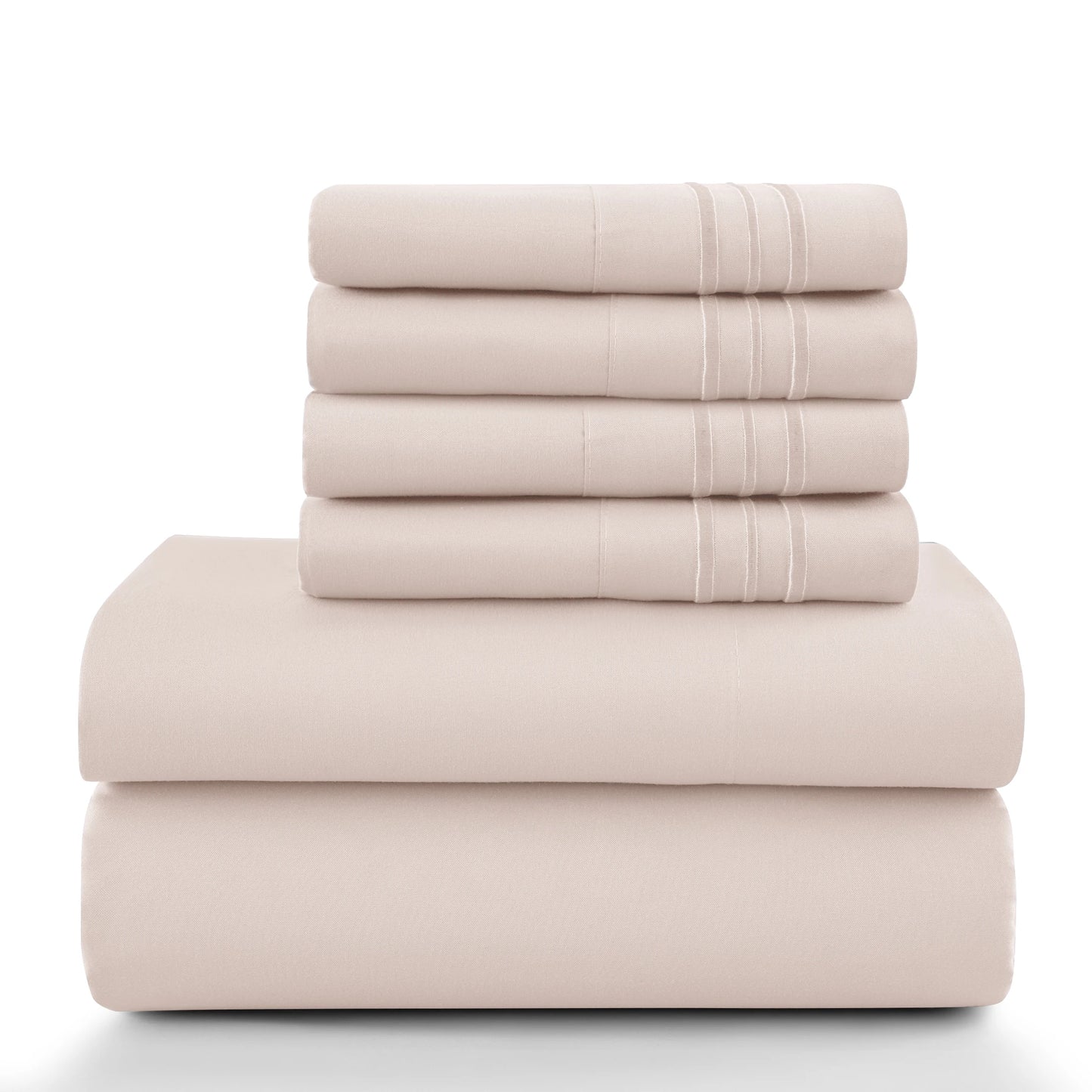 6 Piece Ultra-Soft Microfiber Bed Sheets