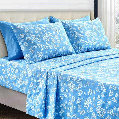 3 Piece Ultra-Soft Microfiber Floral Bed Sheets