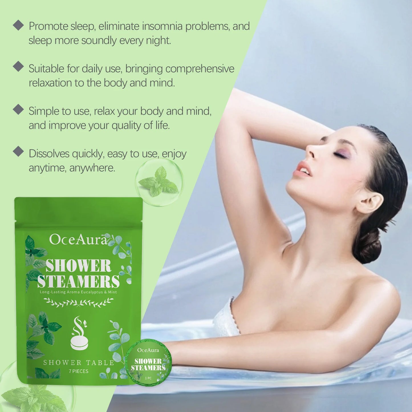 Body Shower Steamers Mint Scent