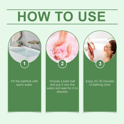 Aromatherapy Bath Bomb Ball Floral Scent Skin