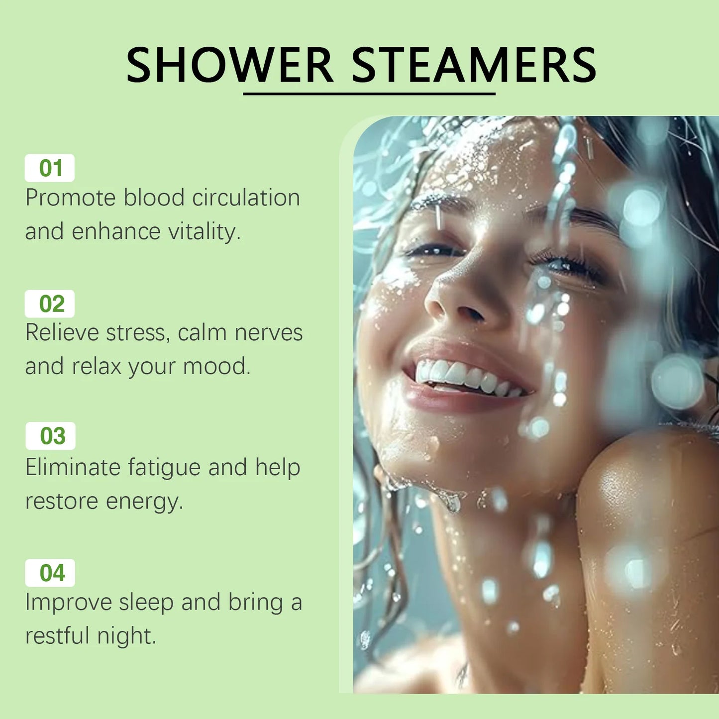 Body Shower Steamers Mint Scent