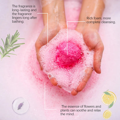 Bubble Bath Bombs Aroma Exfoliating Relief Relaxing Aromatherapy