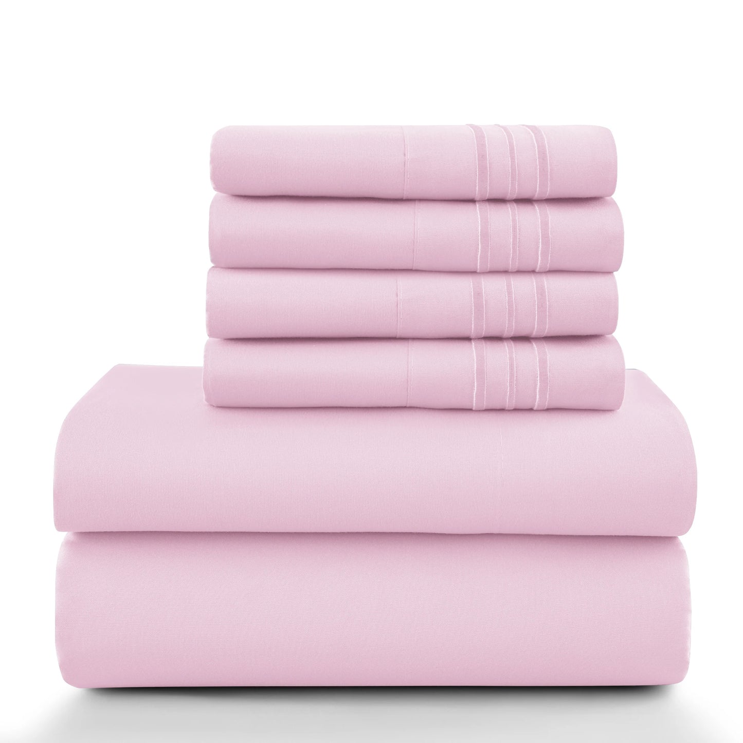 6 Piece Ultra-Soft Microfiber Bed Sheets