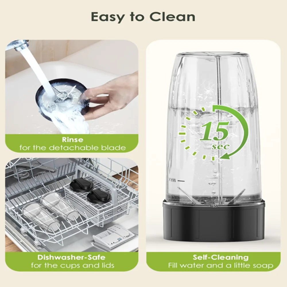 Portable Blender Electric Juicer and Smoothie Fruit Mixer