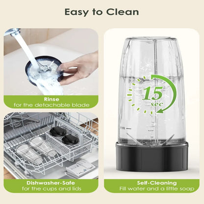 Portable Blender Electric Juicer and Smoothie Fruit Mixer