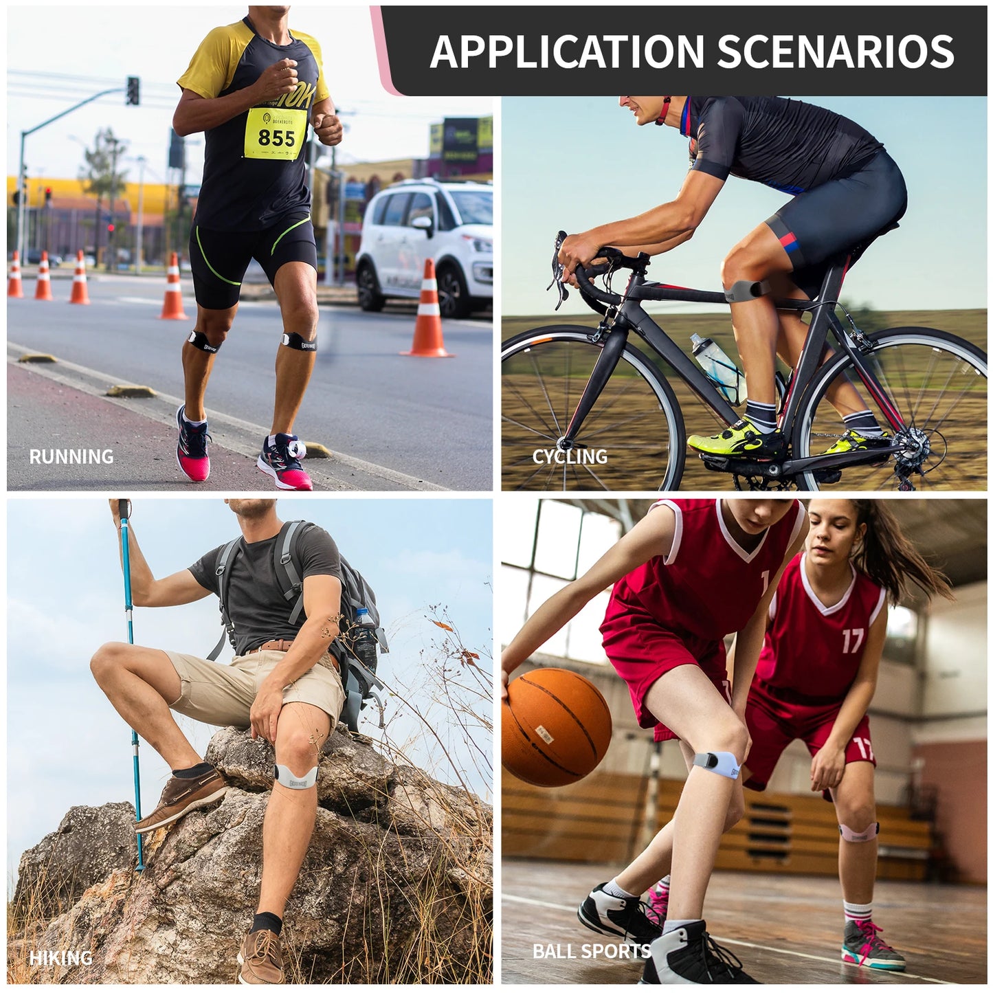 Silicone Patellar Tendon Support Strap for Knee