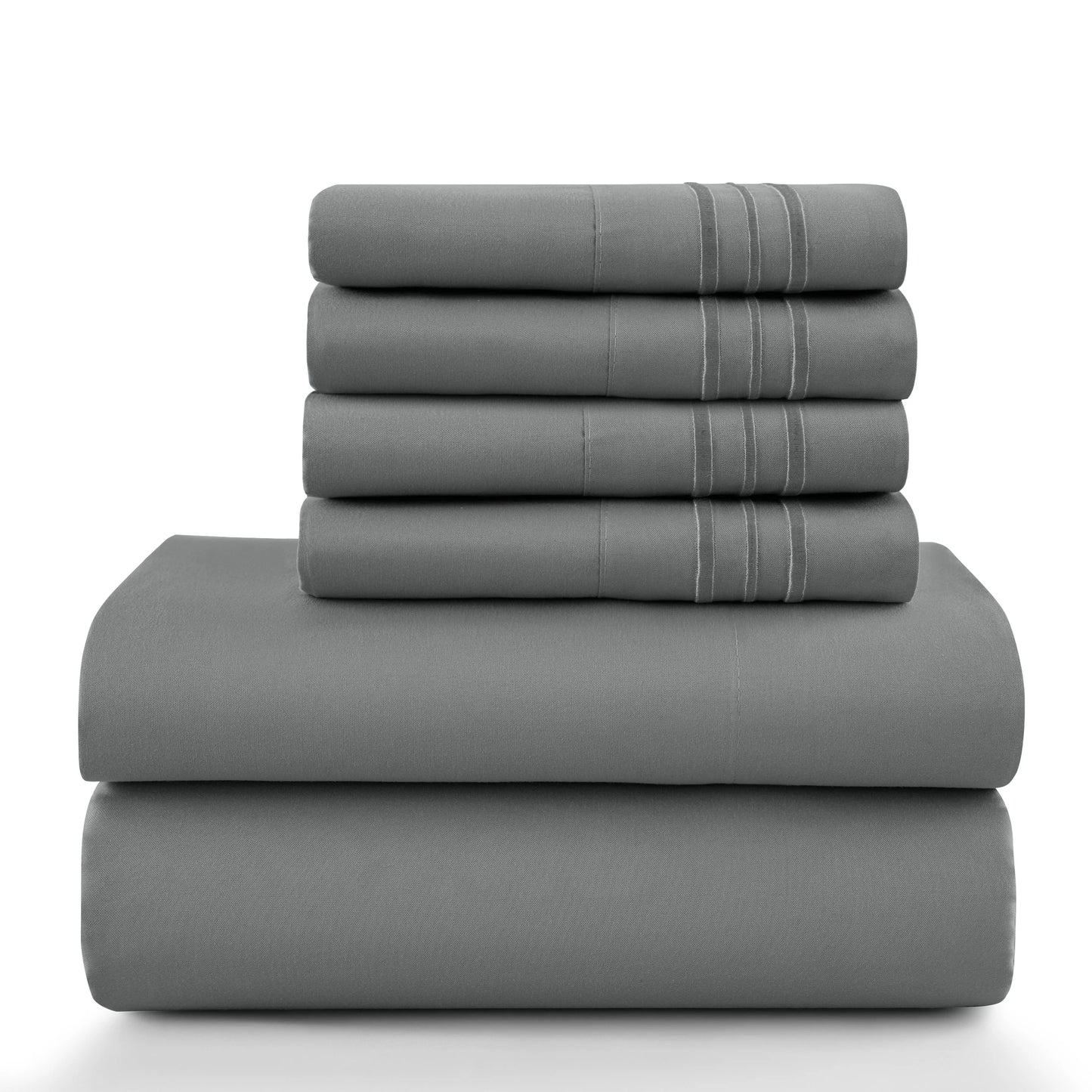 6 Piece Ultra-Soft Microfiber Bed Sheets