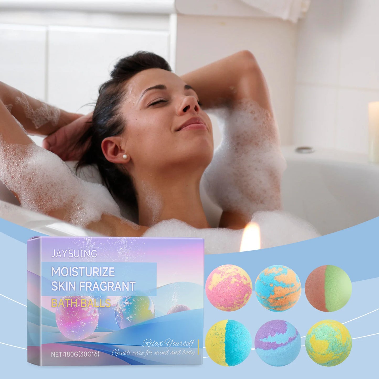 Bubble Bath Bombs Aroma Exfoliating Relief Relaxing Aromatherapy