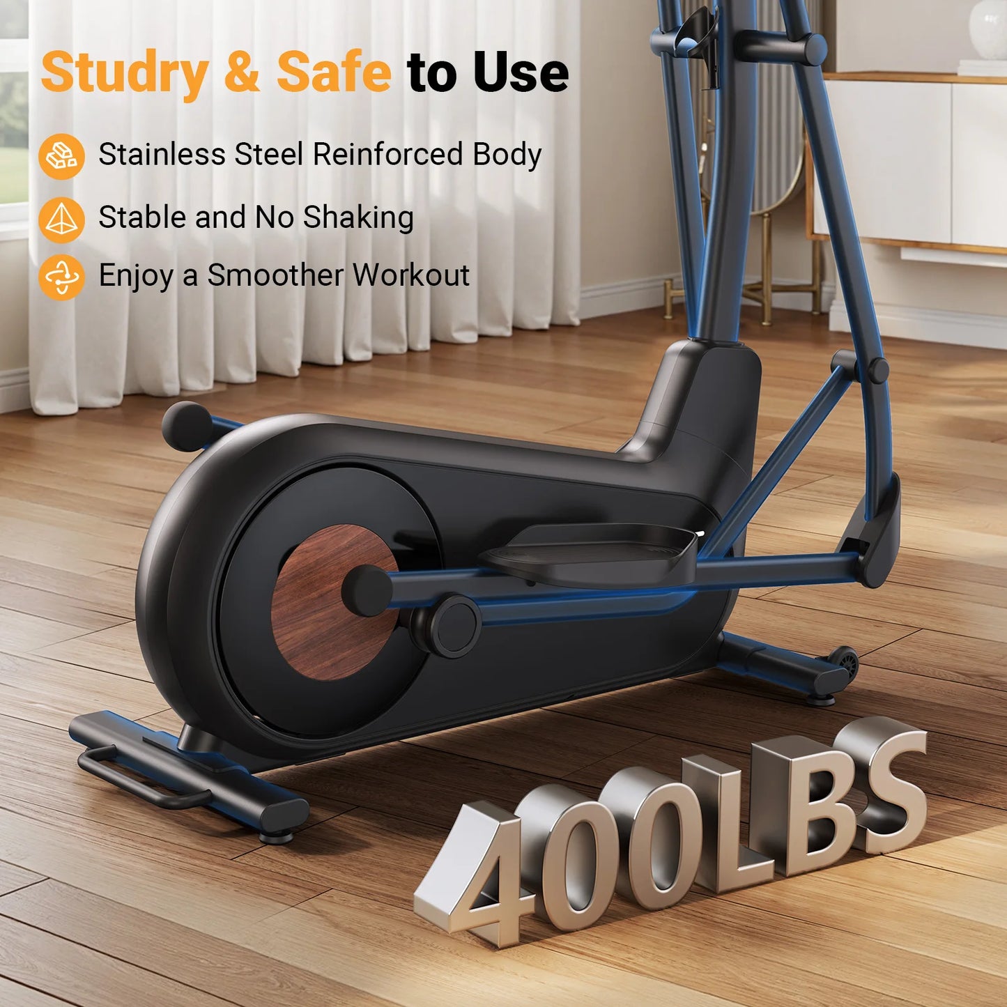 Elliptical Machine Hyper-Quiet And 8 Resistance Levels