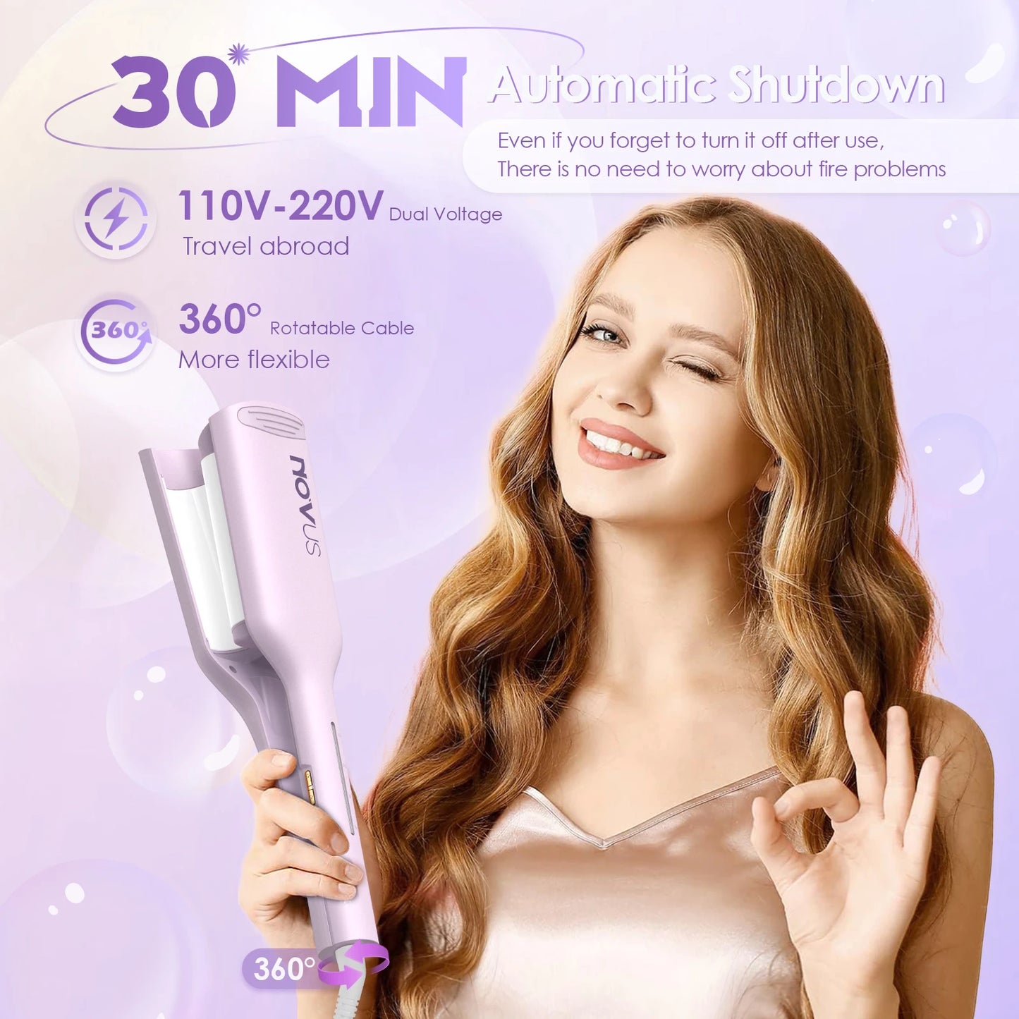 Curling Iron Hair Crimper Waver