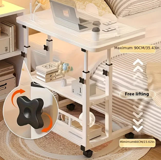 3-Tier Height-Adjustable & Extendable Desktop