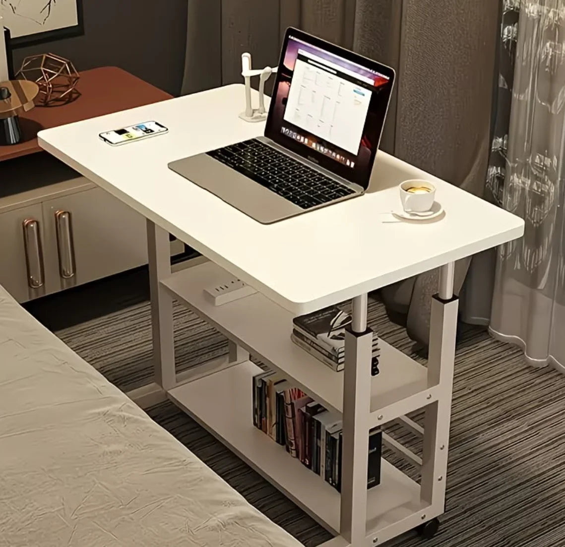 3-Tier Height-Adjustable & Extendable Desktop