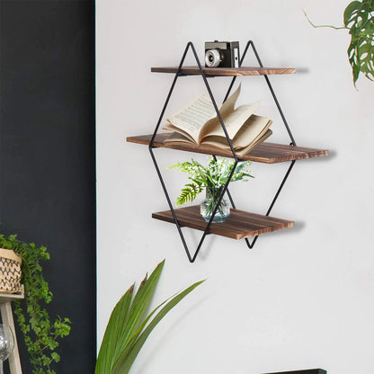 3 Tier Floating Shelf Heavy Duty Hanging Wall Mounted