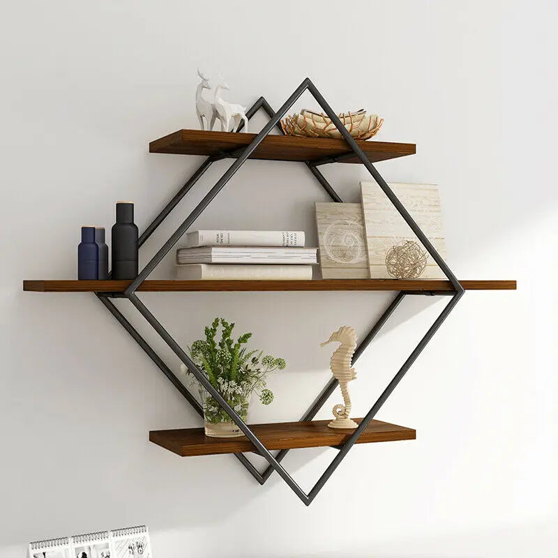 3 Tier Floating Shelf Heavy Duty Hanging Wall Mounted