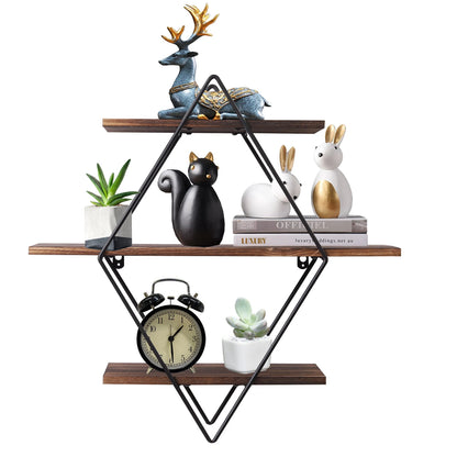 3 Tier Floating Shelf Heavy Duty Hanging Wall Mounted