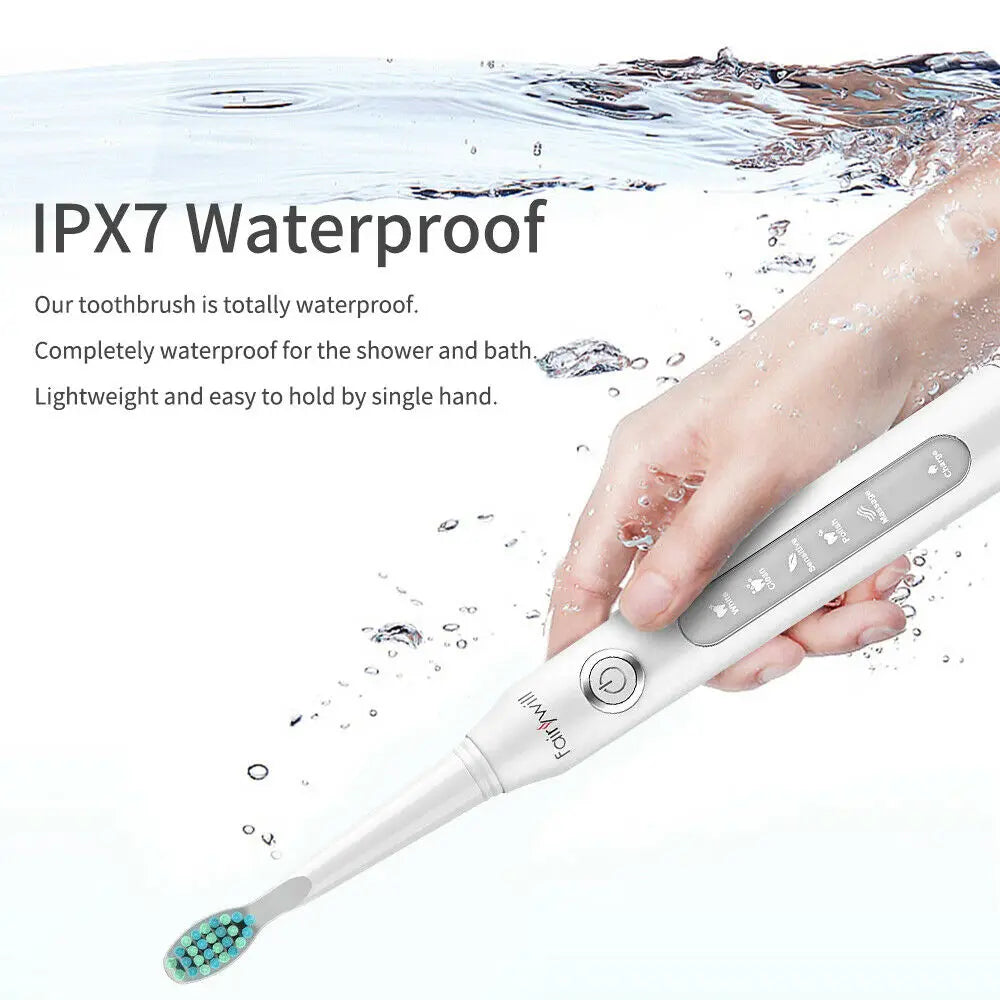 Electric Sonic Toothbrush With Replacement Heads