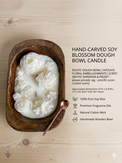 Botanical Garden Dough Bowl Candle | Two Styles