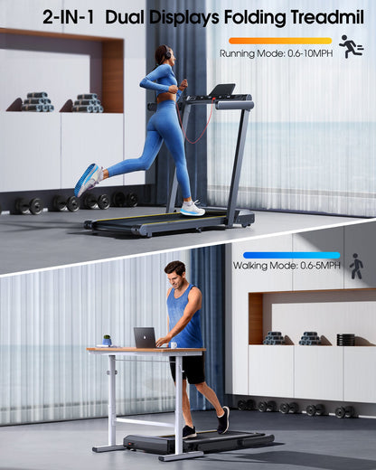 Toputure TP5 2-in-1 Foldable Treadmill