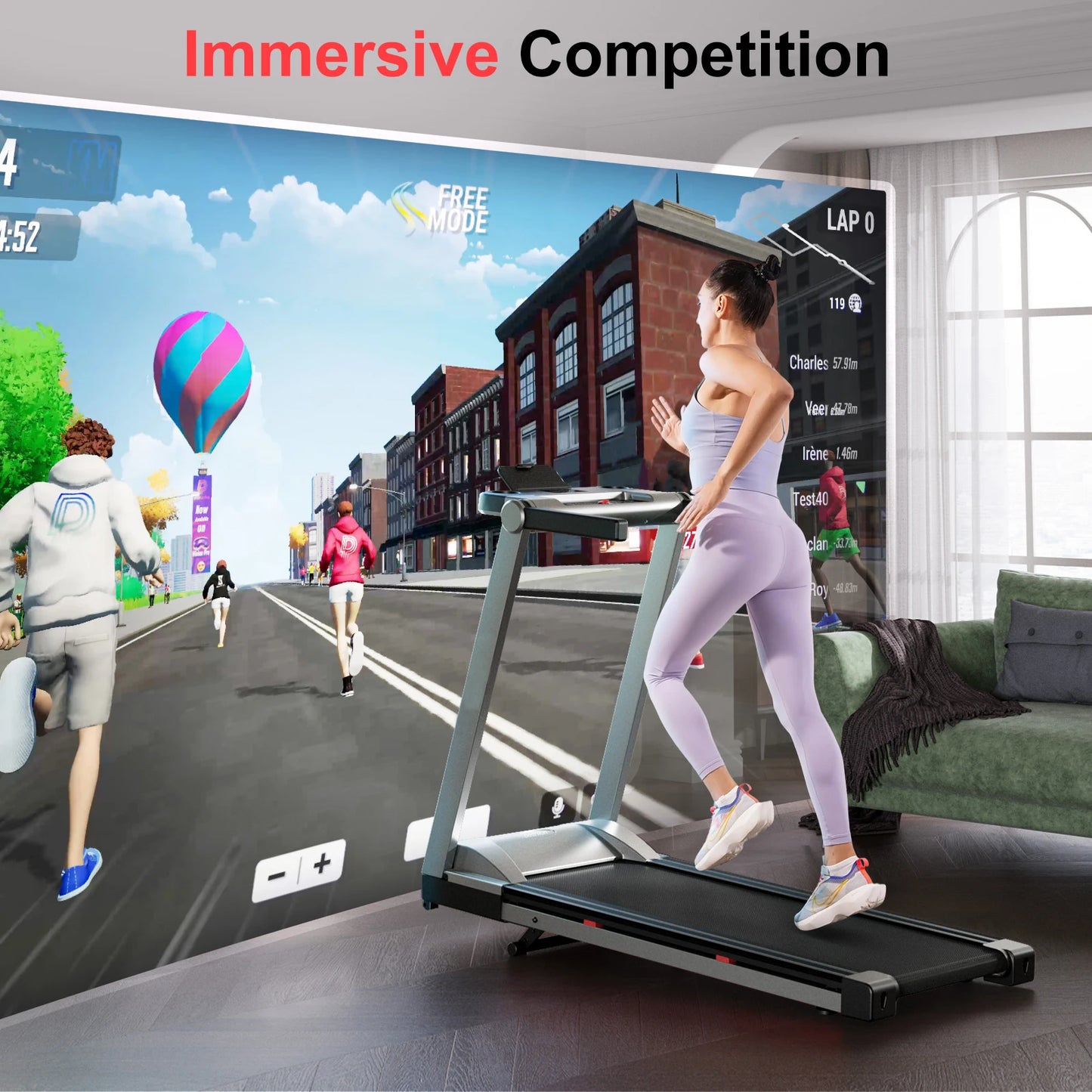 Foldable Incline Home Treadmill