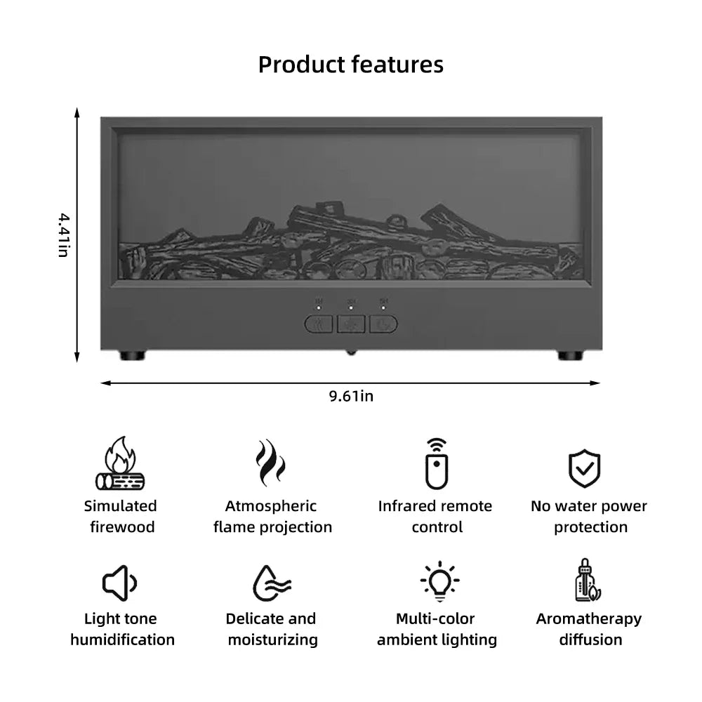 Desktop  Fireplace with Atmosphere Light