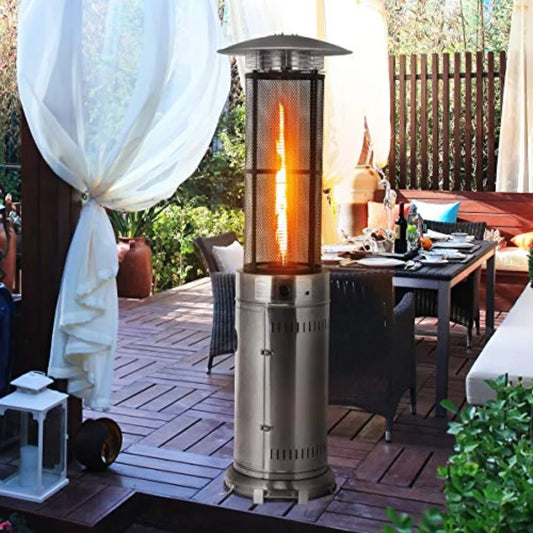 Outdoor Round Patio Heater 40000 BTU Stainless Steel Propane Heate