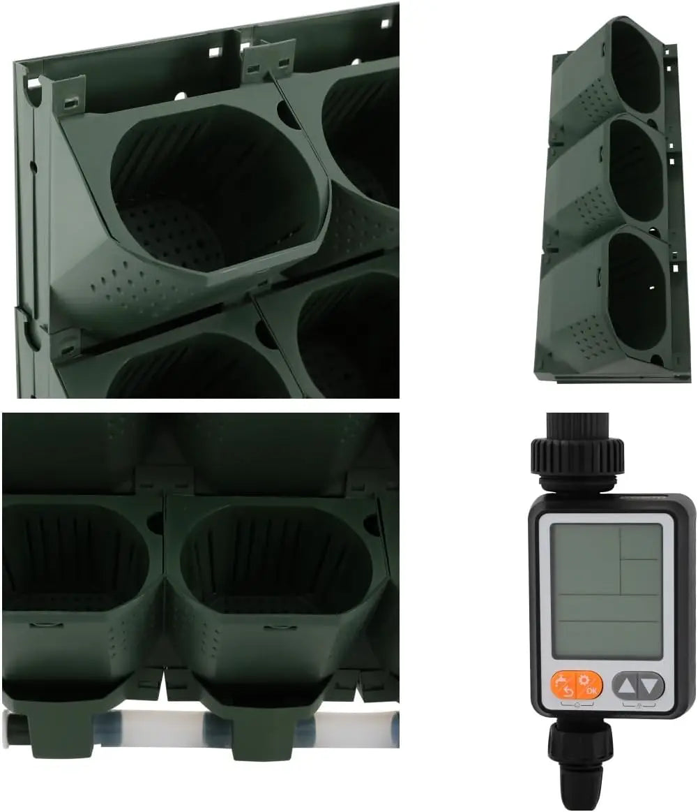 Smart Self-Watering Vertical Garden Planter with 36 Pockets, Stackable Wall Planter,Wall-Mounted Plastic Plant Flower Grow Pots