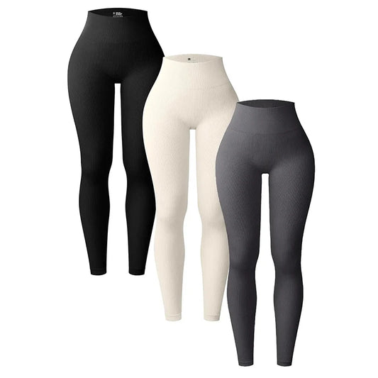 Women's Seamless Knitted  Yoga Pants High Waisted Leggings
