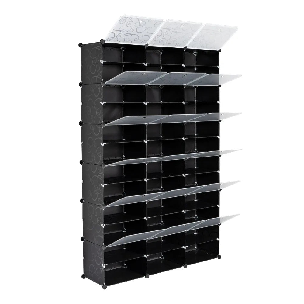 Portable 72 Pair Shoe Rack