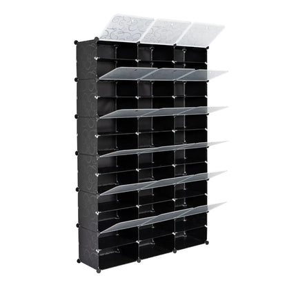 Portable 72 Pair Shoe Rack