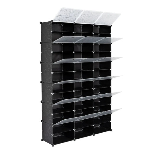 Portable 72 Pair Shoe Rack