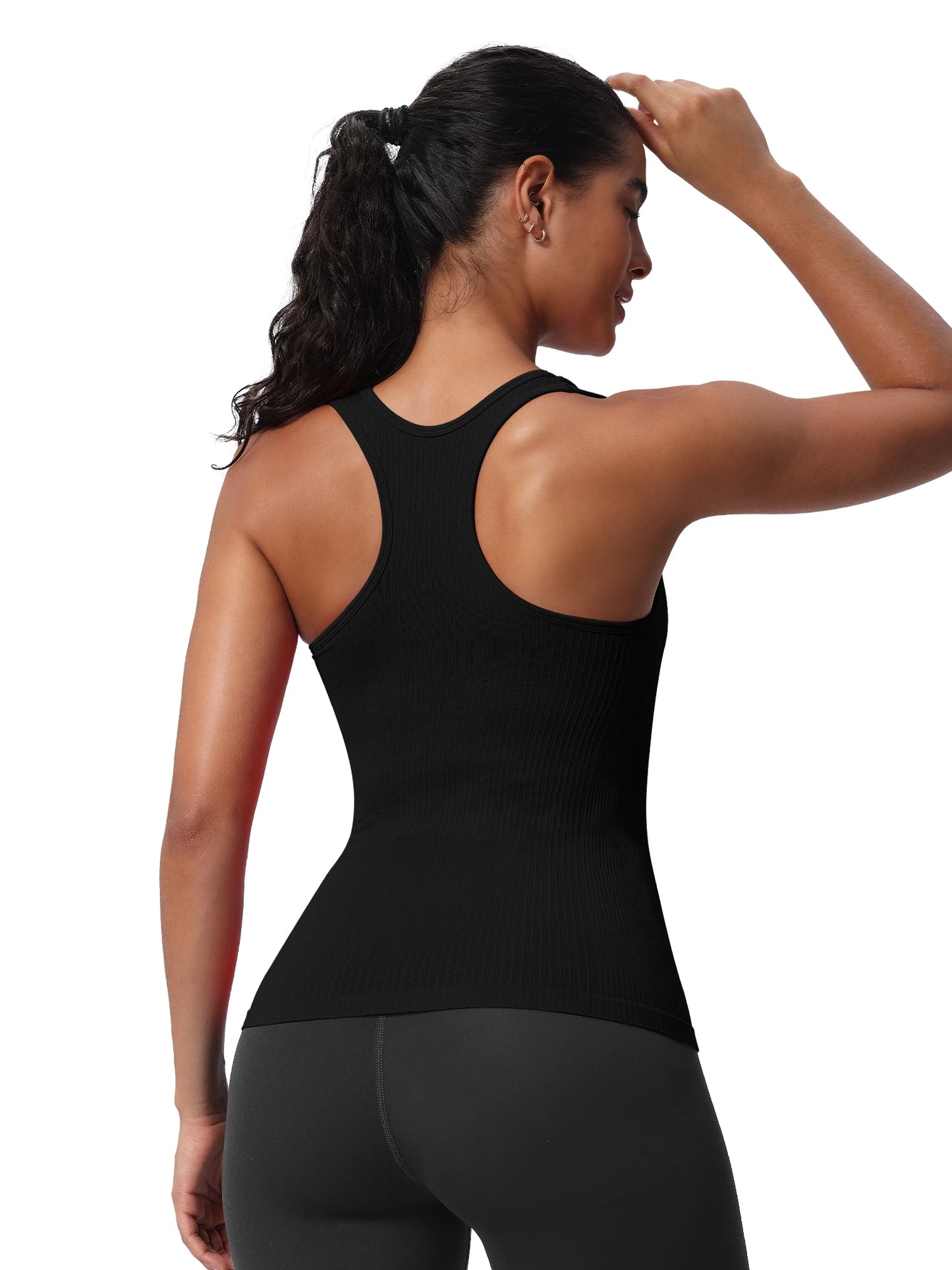 Seamless Workout Tank Top With Built in Bra