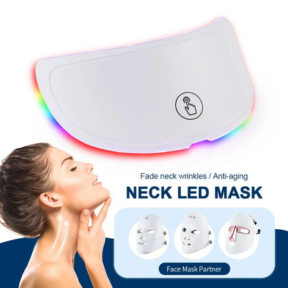 Neck LED Mask 7 Colors Photon Skin Tightening