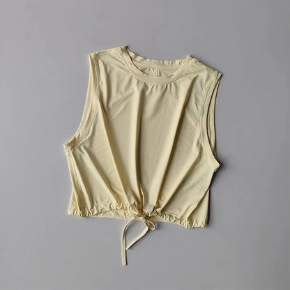 Women's Summer Slim-fit Sleeveless Gym T-Shirt Quick-Drying