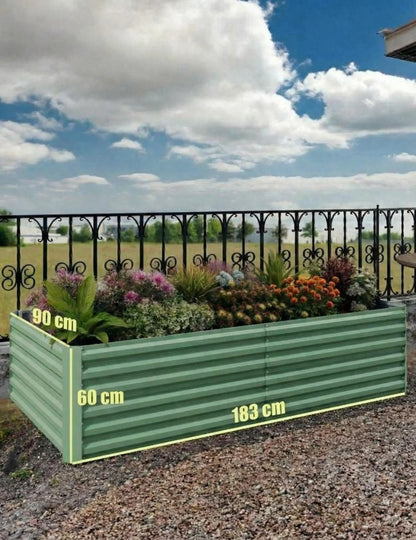 Rustproof Galvanized Raised Garden Bed Planter Box
