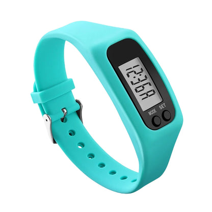 LED Bracelet Walking Running Pedometer