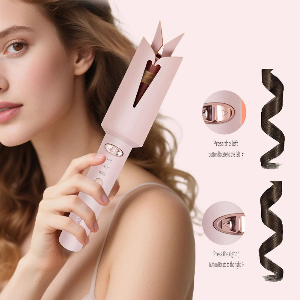 Cordless Rotating Curling Iron
