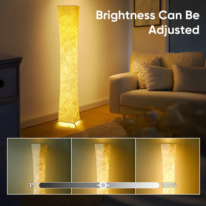 Soft Light Floor Lamp, 52" Simple Design Slim Warm Light
